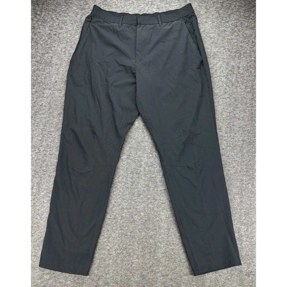 Fabletics Men’s Performance Pants Black Stretch Athletic Golf Travel 37x29